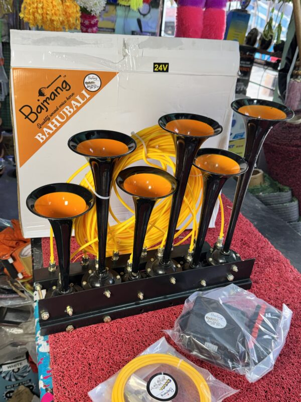 Bajrang Bahubali 6-Pipe Musical Air Horn for Heavy Trucks & Commercial Vehicles